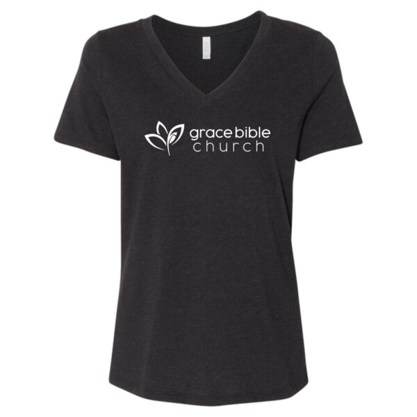 GBC - Women's Relaxed Heather CVC V-Neck Tee Thumbnail