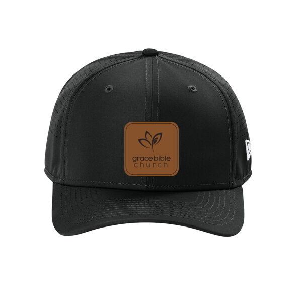 GBC (Leather Patch) - 9 Seventy ® Perforated Snapback Cap Thumbnail